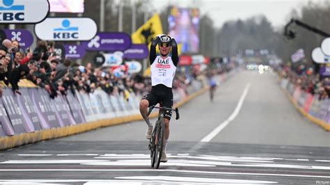 Monumental Tadej Pogacar Wins Cycling's Tour Of Flanders.